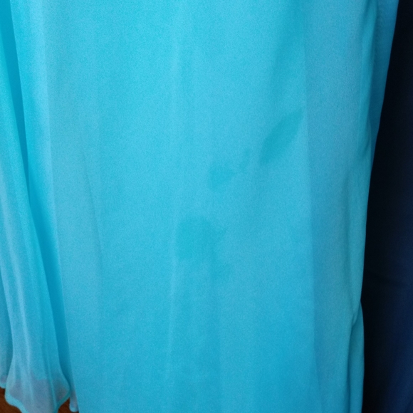 Teal jeweled strapless dress - Picture 7 of 7